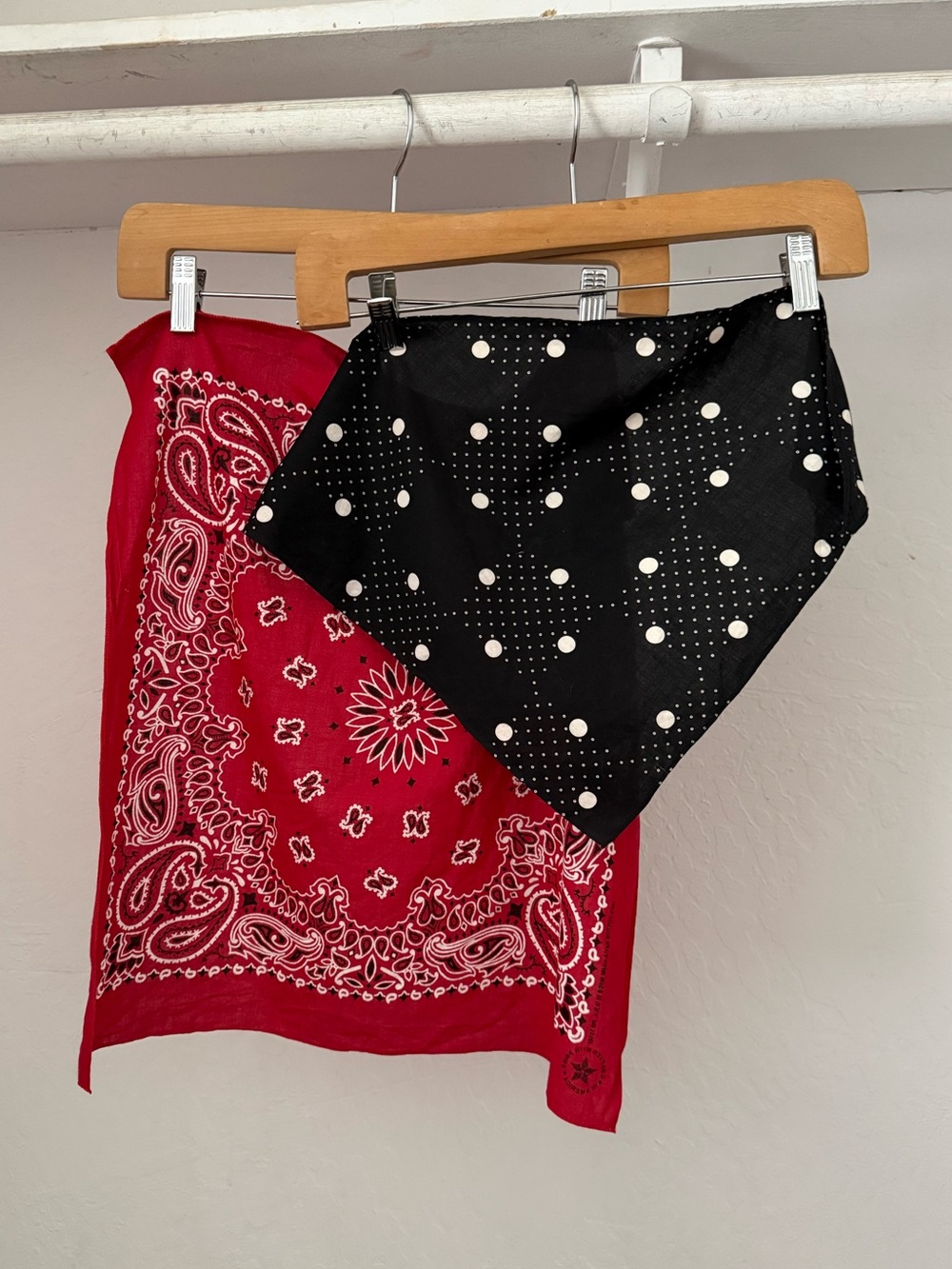 Bundle 3 for 50% off Red and Black Cotton Bandana Scarf Lot